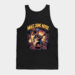 Rock 'n' Roar: T-Rex Guitarist Tank Top